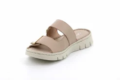 Ciabatta donna con 2 fasce regolabili con strappi