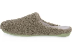 Ciabatta Tessuto Pelo Effetto Teddy menta