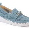 Mocassino Donna Traforato Con Catena