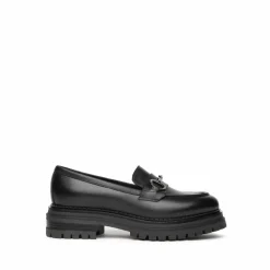 Mocassino in pelle con accessorio