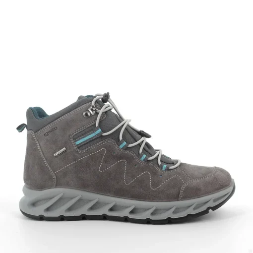 Polacchino in Goretex  Camoscio e Tela Grigio Scuro