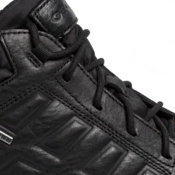 Polacchino in pelle con lacci Amphibiox Nero