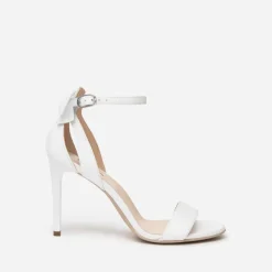 Sandalo Con Tallone Chiuso e Fiocco Tacco 10cm