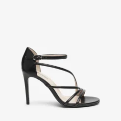 Sandalo donna con tacco e tallone chiuso