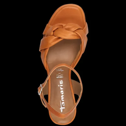 Sandalo donna con tomaia a treccia larga