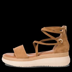 Sandalo donna con zeppina e cinturino alla schiava