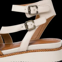 Sandalo donna con zeppina e cinturino alla schiava