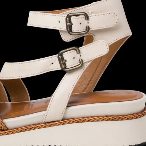 Sandalo donna con zeppina e cinturino alla schiava