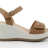 Sandalo donna in pelle  vegetal beige