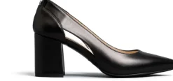Scarpa Donna Aperta Ai Lati Tacco Largo