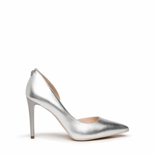 Scarpa Donna in Pelle Laminata con Tacco a Stiletto