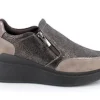 Scarpa Sportiva con Cerniera Laterale e Zeppa