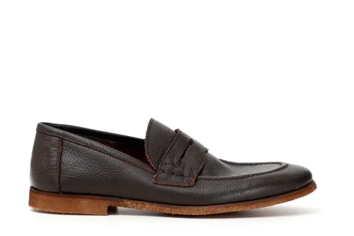 Slip-on mocassino uomo in pelle e passante Penny