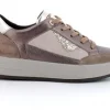 Sneacker Con Zeppa Interna Bronzo