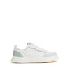 Sneaker con Lacci Bianca e Cielo