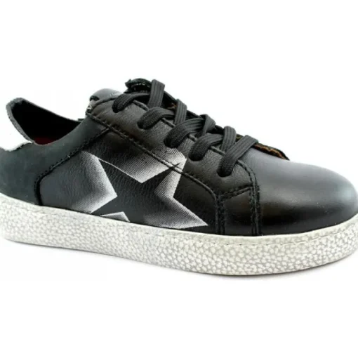 Sneakers bimba con lacci e cerniera