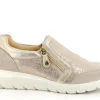 Sneakers con Cerniera Laterale  platino