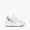 Sneakers donna bianca con glitter