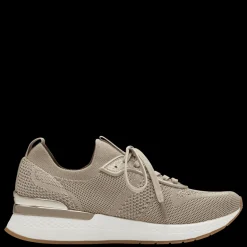 Sneakers donna con lacci in tessuto elasticizzato