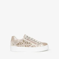 Sneakers donna con lacci e cerniera