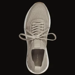 Sneakers donna con lacci in tessuto elasticizzato