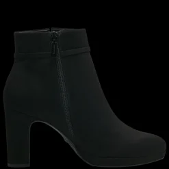 Stivaletto Effetto Camoscio Con Cerniera Laterale Nero