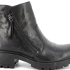 Stivaletto in Pelle Con Cerniera Laterale