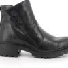 Stivaletto in Pelle Con Cerniera Laterale