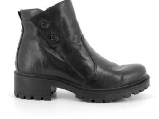 Stivaletto in Pelle Con Cerniera Laterale