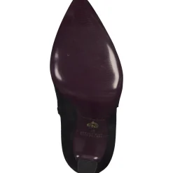 Stivaletto  in Pelle Con  Catena e Cerniera Laterale Nero