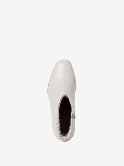 Stivaletto  in Pelle Con Cerniera Laterale Grigio Polveroso