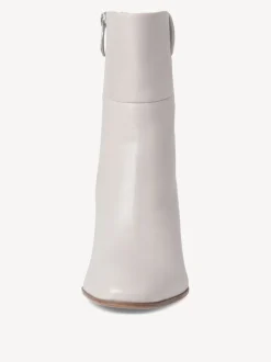 Stivaletto  in Pelle Con Cerniera Laterale Grigio Polveroso