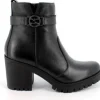 Stivaletto in Pelle con Tacco Largo