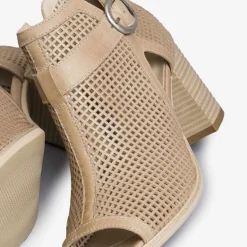 Stivaletto in pelle Open Too  Champagne