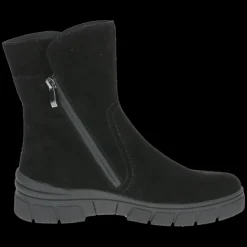 Stivaletto in pelle scamosciata con cerniera laterale
