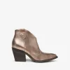 Stivaletto stile texano in pelle laminata