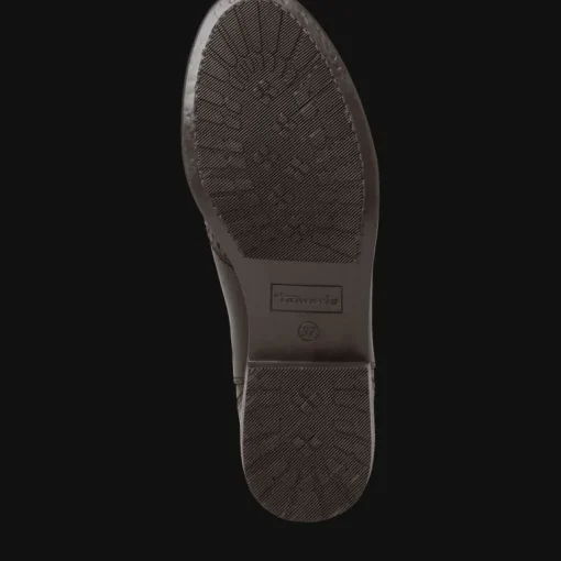 Stivaletto Tipo Batles in Pelle Con Elastico Laterale