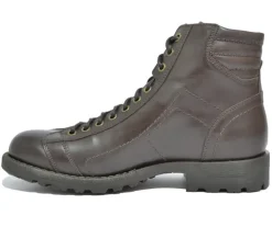 Stivaletto uomo in pelle con lacci e cerniera